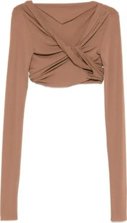 Rick Owens - Jade Ls Crop Tan - Größe 40 - bunt