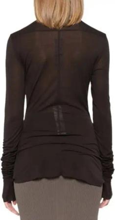 Rick Owens - Edfu Top Dark Dust - Größe 44 - braun