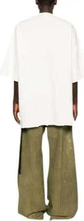 Rick Owens - T-shirt Tommy T Milk/pearl - Größe US 10.5 - weiß