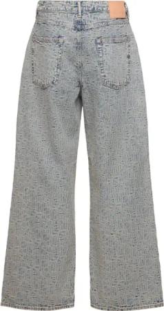 Acne Studios - Acne Studios Monogram Jeans - Blue/beige - Größe 46 - beige