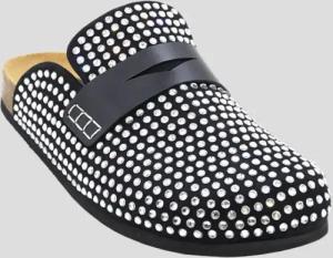 Him Co Loafer - Suede And Crystal Loafer Mules - Gr. 42 (EU) - in Schwarz - für Damen
