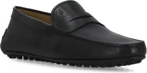 Tod's Loafer - Black Smooth Leather Loafers - Gr. 7_5 - in Schwarz - für Damen