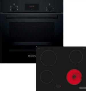 BOSCH Backofen-Set 2 HBF133BA1, mit nachrüstbar, 3D-Heißluft, Halogen-Innenbeleuchtung