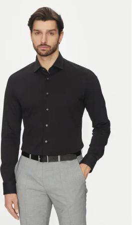 Michael Kors Hemd MD0MD91392 Schwarz Slim Fit