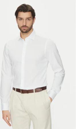 Michael Kors Hemd MD0MD91498 Weiß Slim Fit