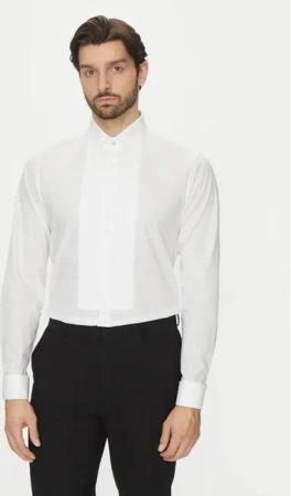 Michael Kors Hemd MK0DS01002 Weiß Slim Fit
