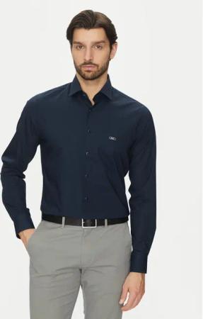 Michael Kors Hemd MK0DS01288 Dunkelblau Slim Fit