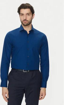 Michael Kors Hemd MK0DS01291 Dunkelblau Slim Fit