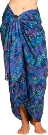 PANASIAM Pareo Sarong Wachsbatik auch in großen Größen als Strandtuch oder, Strandkleid tragbar Bikini Cover-up Tuch für den Strand Wrap Überwurf