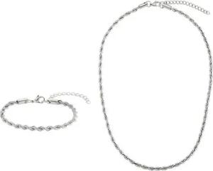 Heideman Collier Set Caius silberfarben (inkl. Geschenkverpackung), Geschenkset für Damen mit Kette und Armband
