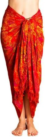 PANASIAM Pareo Sarong Wachsbatik auch in großen Größen als Strandtuch oder, Strandkleid tragbar Bikini Cover-up Tuch für den Strand Wrap Überwurf