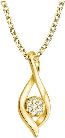 Sofia Milani Kette mit Anhänger Zirkonia, 925 Silber Damen Schmuck - N08830