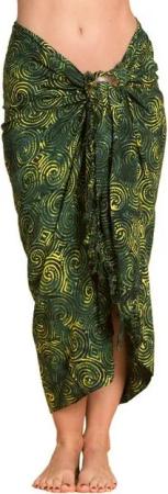 PANASIAM Pareo Sarong Wachsbatik auch in großen Größen als Strandtuch oder, Strandkleid tragbar Bikini Cover-up Tuch für den Strand Wrap Überwurf