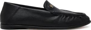 Tommy Hilfiger Halbschuhe Soft Leather Squared Toe Loafer FW0FW08412 Schwarz