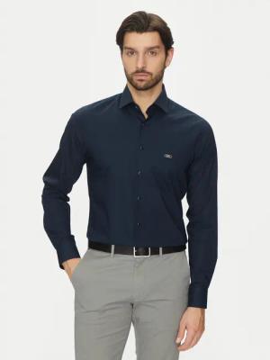 Michael Kors Hemd MK0DS01288 Dunkelblau Slim Fit