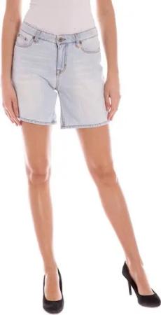 Gant 5-Pocket-Jeans Damen Jeans Shorts Blau - 5-Taschen Design mit Kontrastnähten