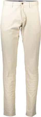 Gant 5-Pocket-Hose Klassische beige Slim-Fit-Hose für Herren mit 4 Taschen
