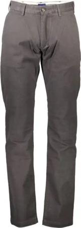 Gant 5-Pocket-Hose Klassische Graue Regular Fit Herrenhose mit 4 Taschen und Reißverschl