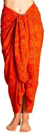 PANASIAM Pareo Sarong Wachsbatik auch in großen Größen als Strandtuch oder, Strandkleid tragbar Bikini Cover-up Tuch für den Strand Wrap Überwurf