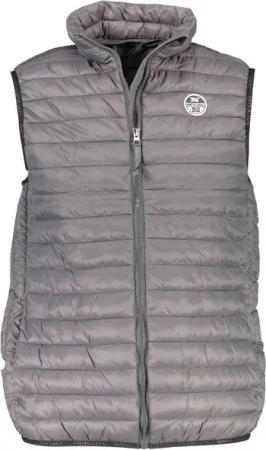 North Sails Outdoorjacke Herren Weste Grau - Ärmellos mit Taschen und Reißverschluss