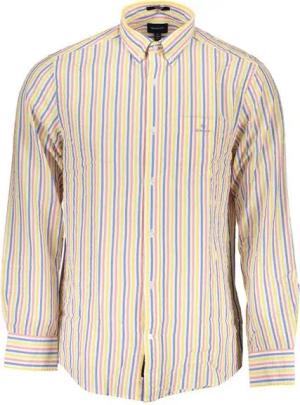 Gant Langarmhemd Herrenhemd in Weiß: Bio-Baumwolle, Normalfit, Button-Down-Kragen