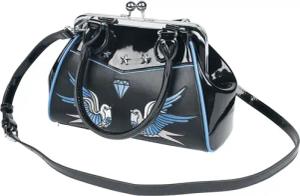 Banned Retro Handtasche - The Swallows Return - für Damen - schwarz/multicolor