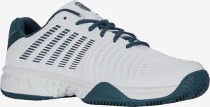 Herren Tennisschuhe Sandplatz - K-Swiss Express Light 3 weiß/blau