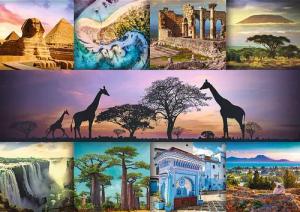 Trefl GmbH Puzzle Collage - Afrika, Puzzleteile