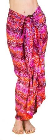 PANASIAM Pareo Sarong Wachsbatik auch in großen Größen als Strandtuch oder, Strandkleid tragbar Bikini Cover-up Tuch für den Strand Wrap Überwurf
