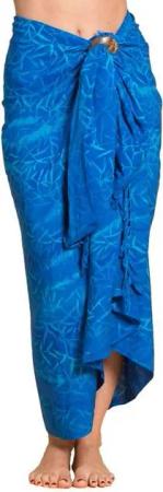 PANASIAM Pareo Sarong Wachsbatik auch in großen Größen als Strandtuch oder, Strandkleid tragbar Bikini Cover-up Tuch für den Strand Wrap Überwurf