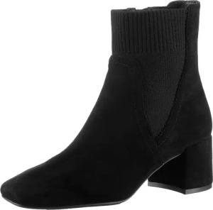 Aniston SHOES Stiefelette, Blockabsatz, Karreeform, mit Strick-Einsatz - NEUE KOLLEKTION