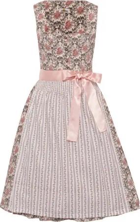 Almsach Dirndl Midi Dirndl mit Rosenprint