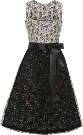 Almsach Dirndl Midi Dirndl mit Rosenprint