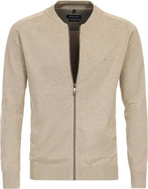 Casa Moda Strickjacke Zip Beige - Größe 5XL