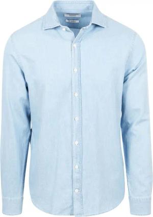 King Essentials The William Denim Hemd Chambray Hellblau - Größe S
