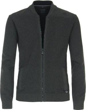 Casa Moda Zip Strickjacke Anthrazit - Größe 3XL