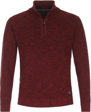 Casa Moda Halfzip Pullover Rot - Größe 3XL