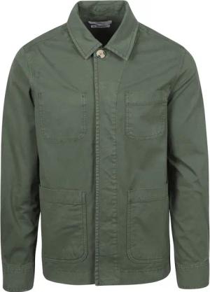 King Essentials The Benjamin Overshirt Olivgrün - Größe S