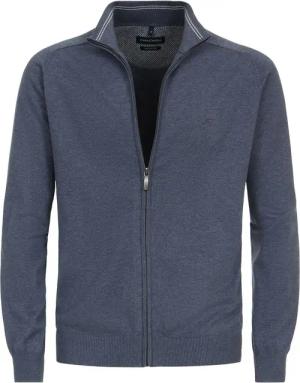 Casa Moda Strickjacke Zip Blau - Größe L