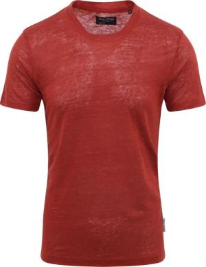 Marc O'Polo T-Shirt Leinen Rot - Größe L