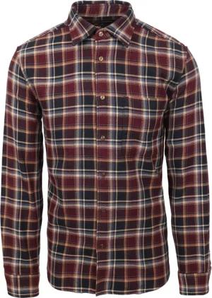 Marc O'Polo Kariertes Hemd Bordeaux - Größe XL