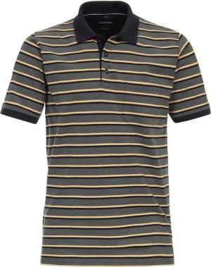Casa Moda Poloshirt Streifen Grün - Größe XL
