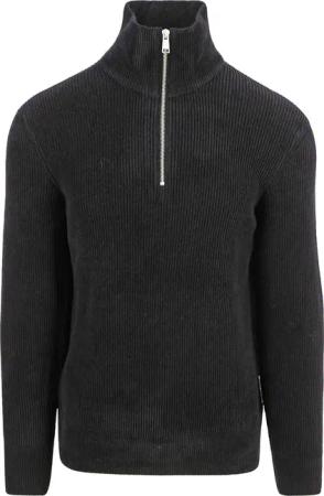 Marc O'Polo Half Zip Pullover Corduroy Schwarz - Größe XXL