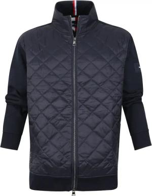 Tommy Hilfiger Plus Strickjacke Diamond Stand Dunkelblau - Größe 4XL