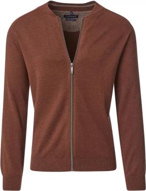 Casa Moda Strickjacke Zip Brique - Größe L
