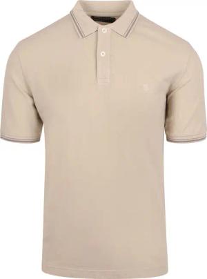 Marc O'Polo Poloshirt Solid Overdye Ecru - Größe M