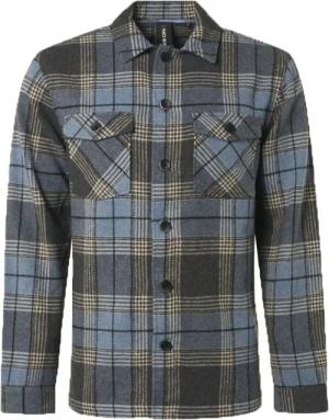 No-Excess Overshirt Karo Blau - Größe M