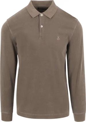 Marc O'Polo Longsleeve Poloshirt Terry Cloth Taupe - Größe XXL