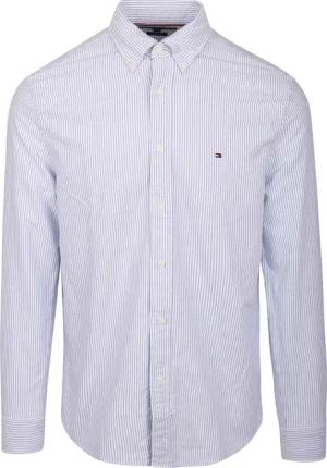 Tommy Hilfiger Oxford Hemd Streifen Hellblau - Größe XL
