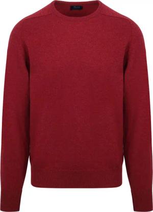 William Lockie O-Auschnitt Pullover Lammwolle rot - Größe L